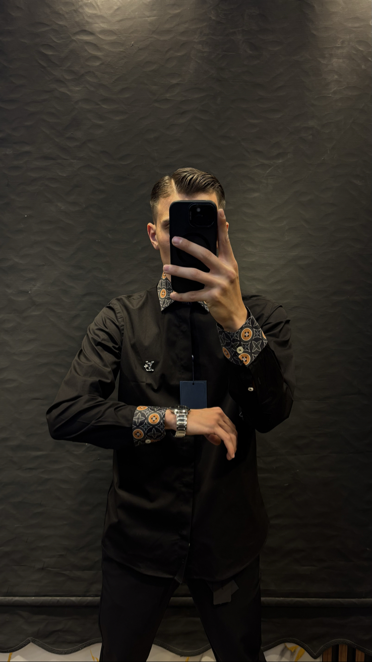 LOUIS&VUITTON PREMIUM GÖMLEK (siyah)