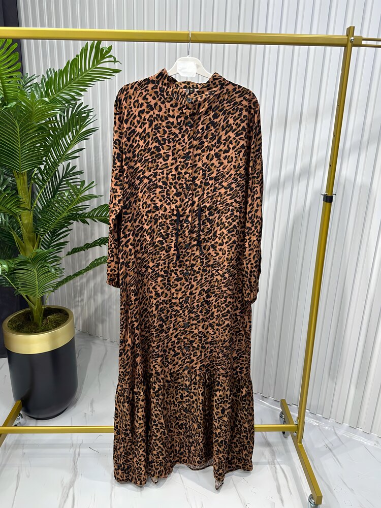 Leopar Fadime elbise 