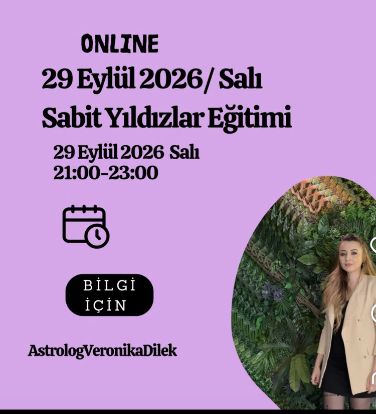29 EYLÜL 2026 BAŞLAYACAK OLAN  SABİT YILDIZLAR 1 AYLIK DERS ÜCRETİ