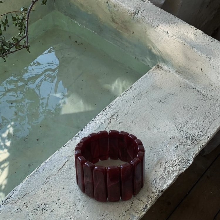 AURİZ BORDO BİLEKLİK