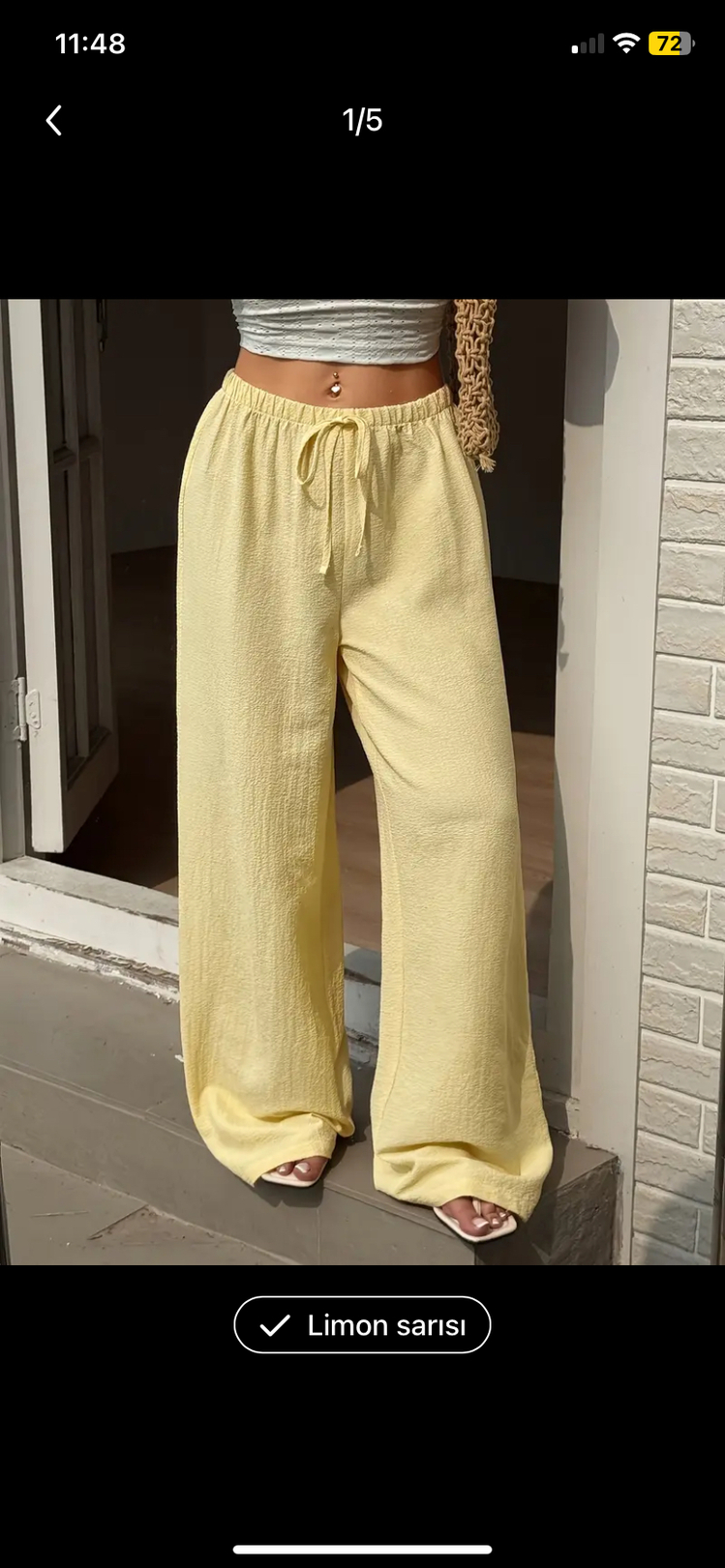 LİMON SARISI PANTALON