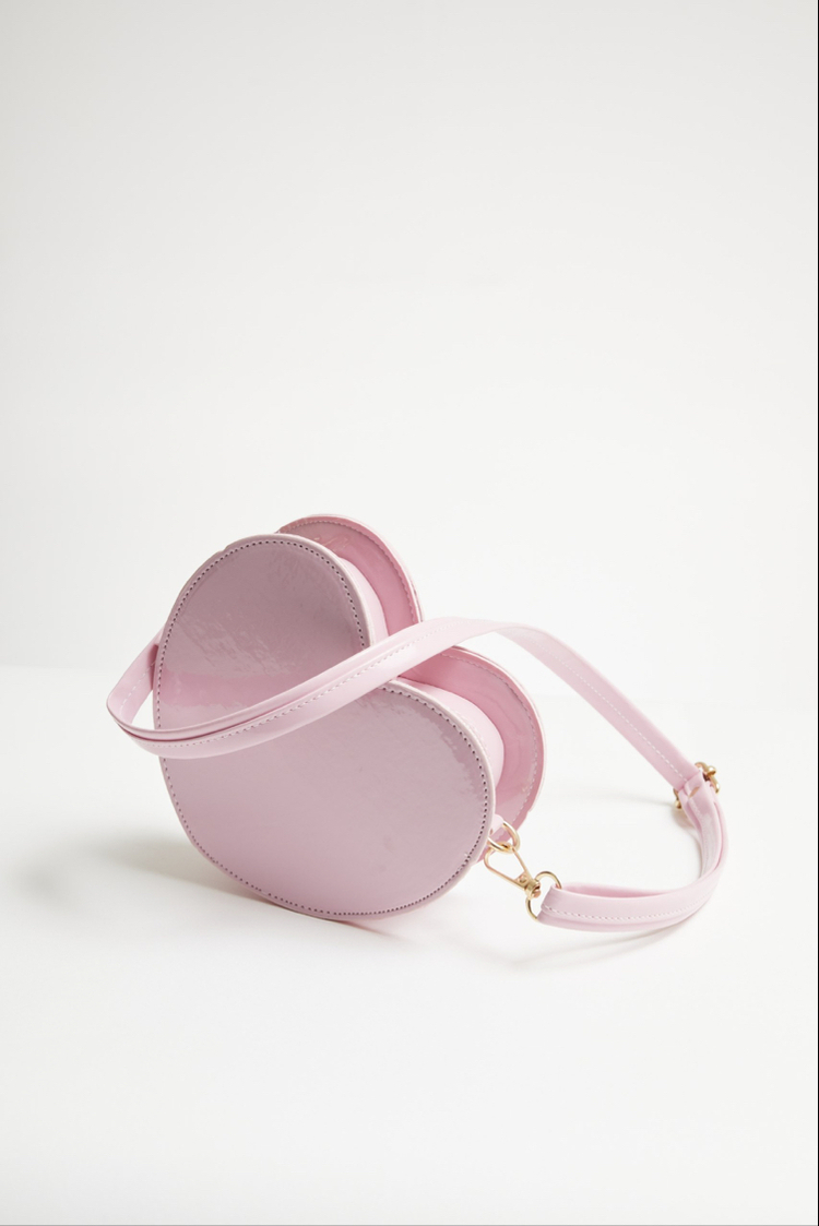 Pembe kalp çanta