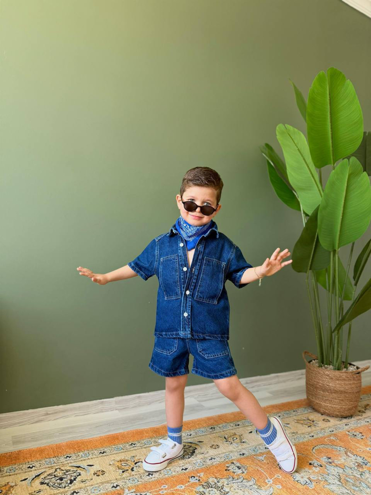 Denim kot takım