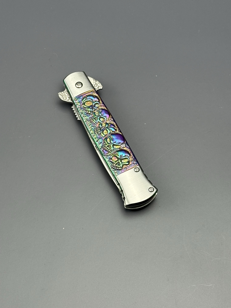 KOLEKSİYONLUK RAİNBOW SKULL STİLETTO