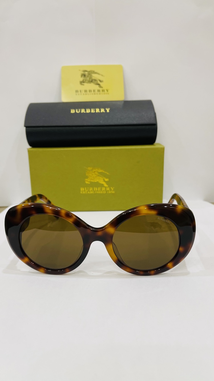 BURBERRY LEOPAR ÇERÇEVE KAHVE ŞEFFAF CAM