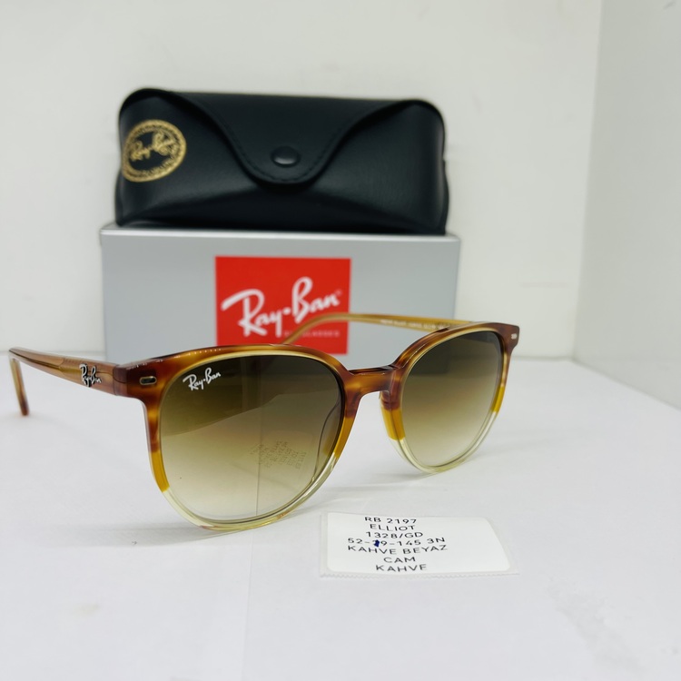 RAYBAN RB-2197 KAHVE ÇERÇEVE BEYAZ CAM UNİSEX