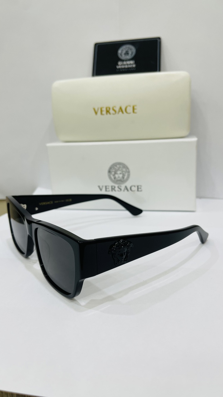 VERSACE SİYAH ÇERÇEVE SİYAH ŞEFFAF CAM