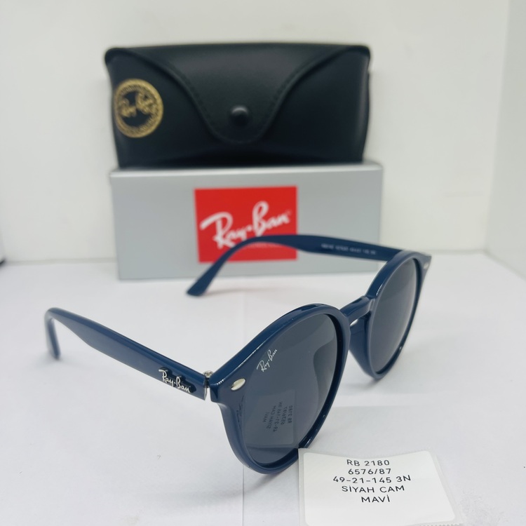 RAYBAN RB-2180 MAVİ ÇERÇEVE SİYAH CAM ERKEK
