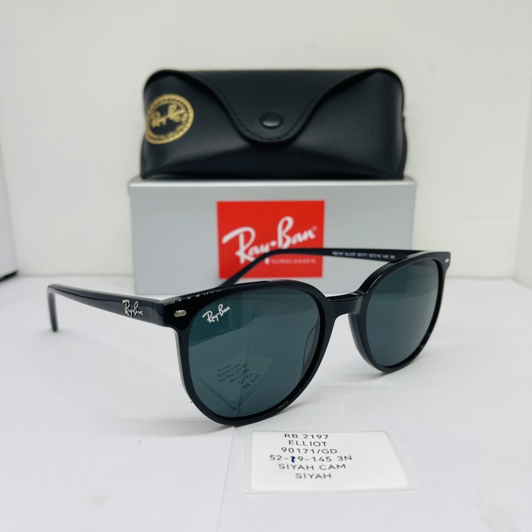 RAYBAN RB-2197 SİYAH ÇERÇEVE SİYAH CAM UNİSEX