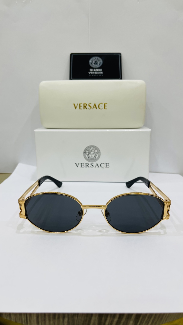 VERSACE GOLD ÇERÇEVE SİYAH ŞEFFAF CAM