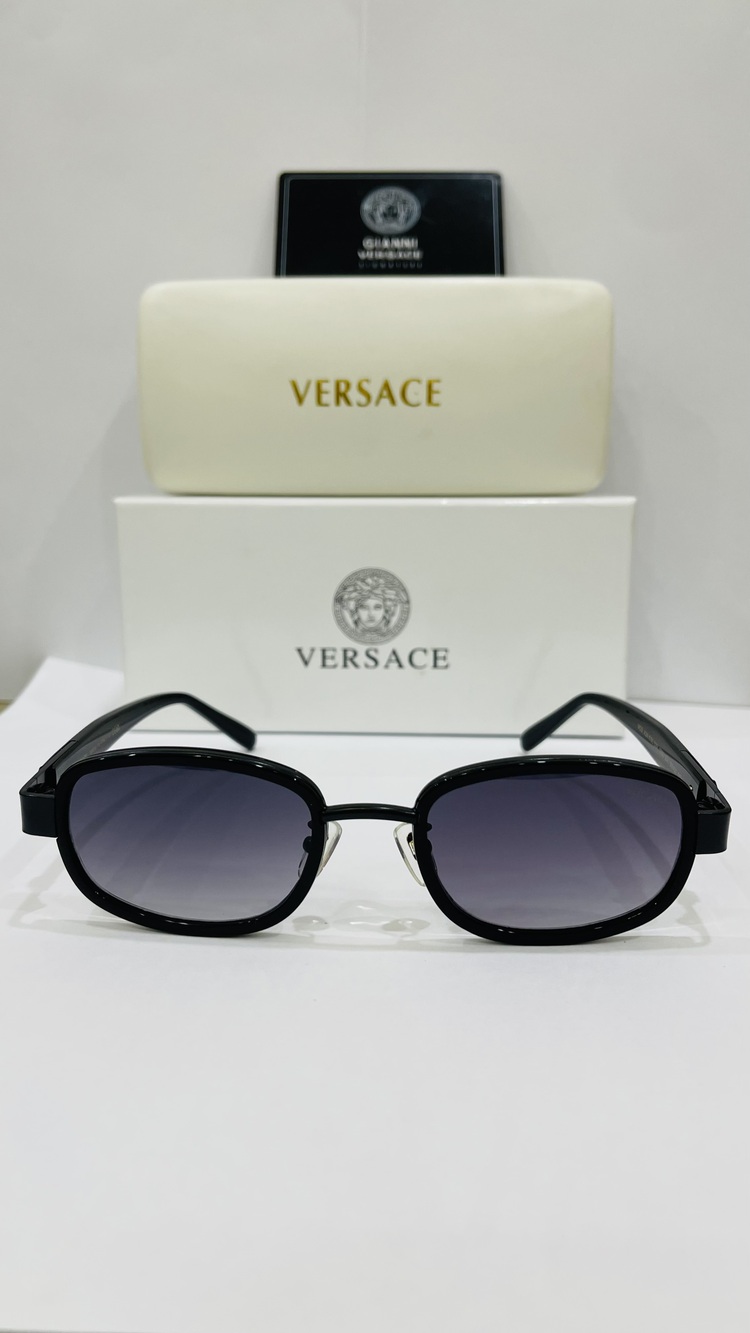 VERSACE SİYAH ÇERÇEVE SİYAH ŞEFFAF CAM