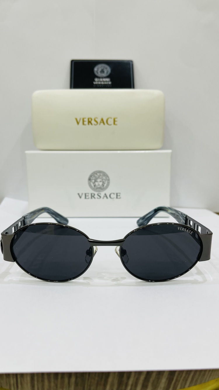 VERSACE SİYAH ÇERÇEVE SİYAH ŞEFFAF CAM