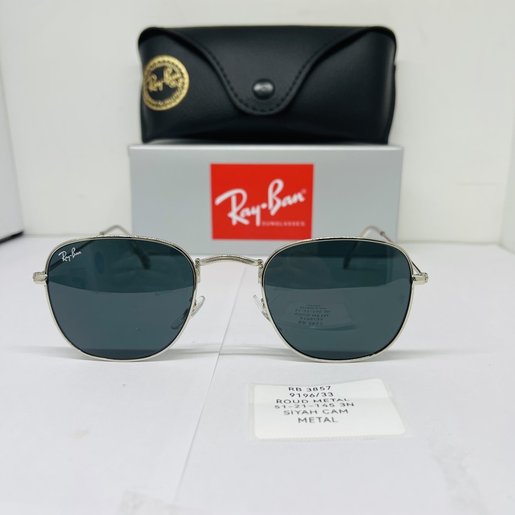 RAYBAN RB-3857 METAL ÇERÇEVE SİYAH CAM UNİSEX