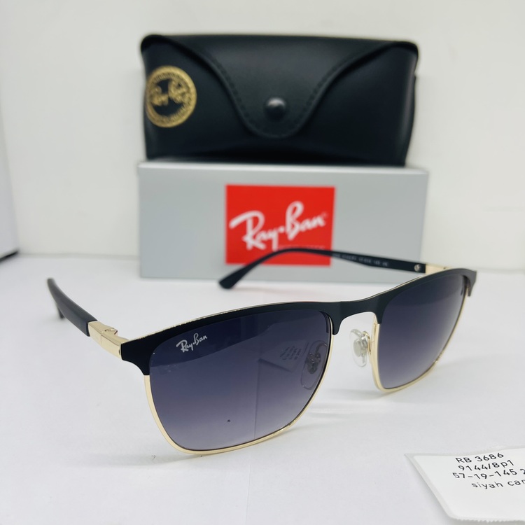 RAYBAN RB-3686 SİYAH ÇERÇEVE SİYAH CAM