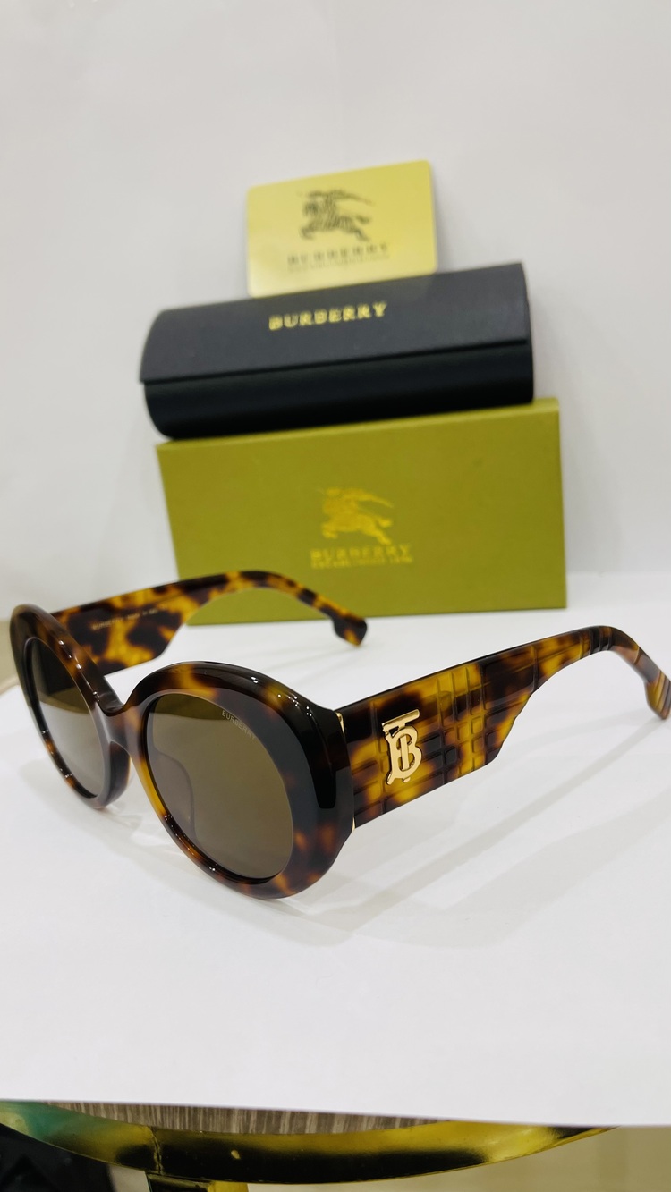 BURBERRY LEOPAR ÇERÇEVE KAHVE ŞEFFAF CAM