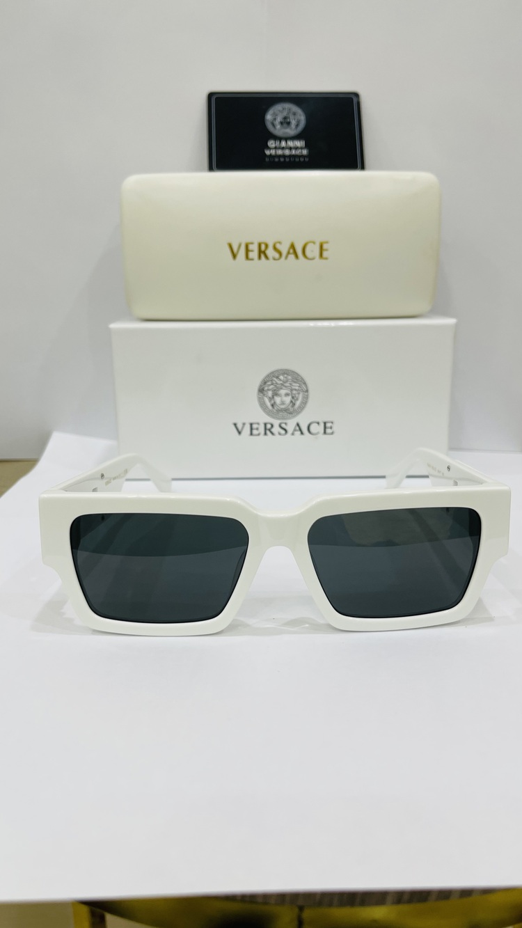 VERSACE BEYAZ ÇERÇEVE SİYAH ŞEFFAF CAM