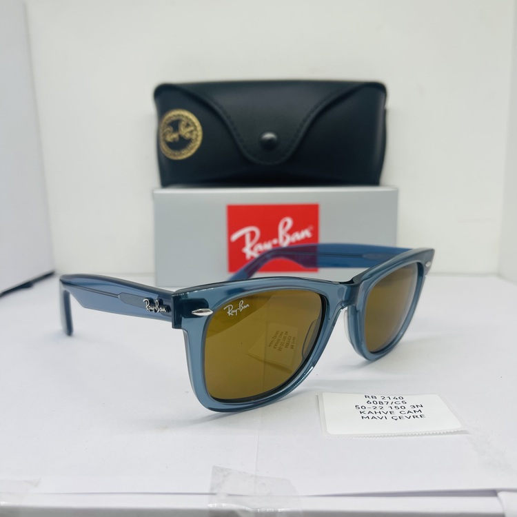 RAYBAN RB-2140 MAVİ ÇERÇEVE KAHVE CAM UNİSEX