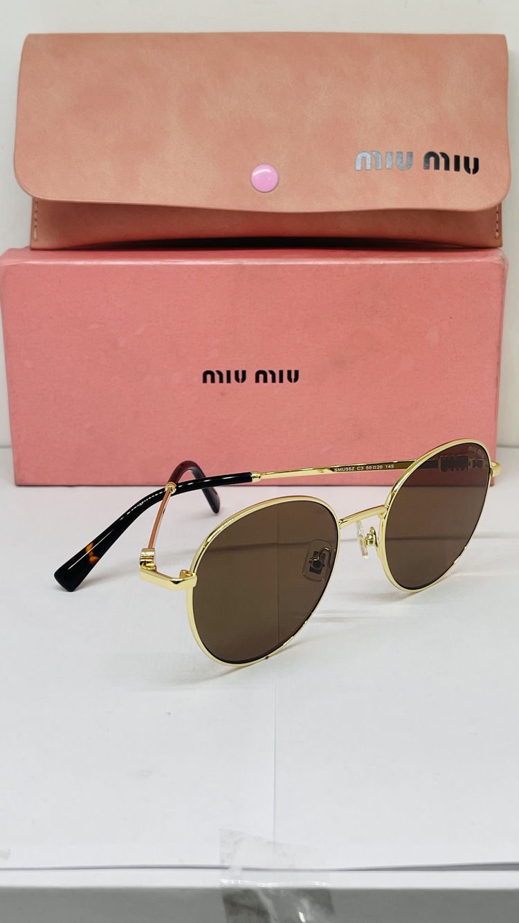  MIU GOLD ÇERÇEVE KAHVE ŞEFFAF CAM