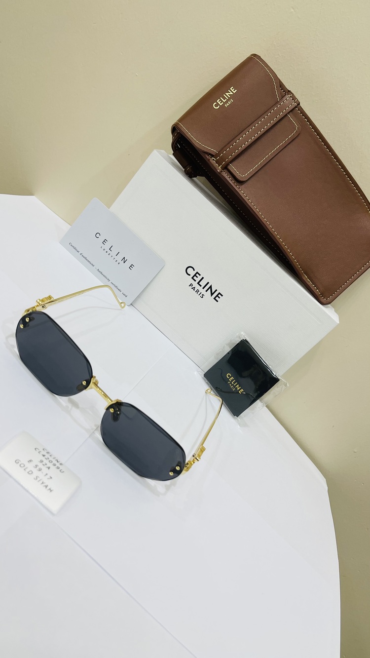 CELİNE GOLD ÇERÇEVE SİYAH ŞEFFAF CAM