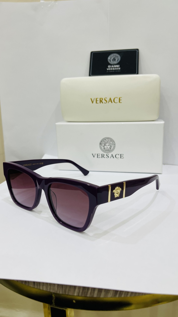 VERSACE BORDO ÇERÇEVE BORDO ŞEFFAF CAM