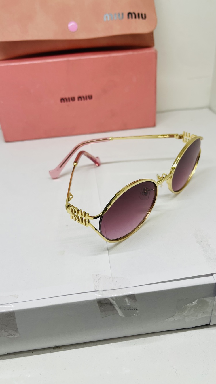 MIU GOLD ÇERÇEVE KIRMIZI ŞEFFAF CAM