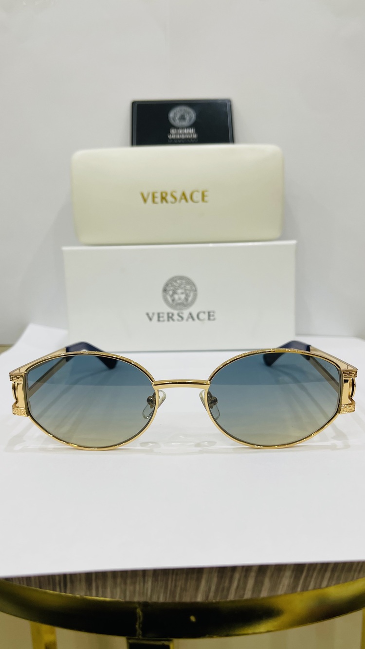 VERSACE GOLD ÇERÇEVE SİYAH ŞEFFAF CAM