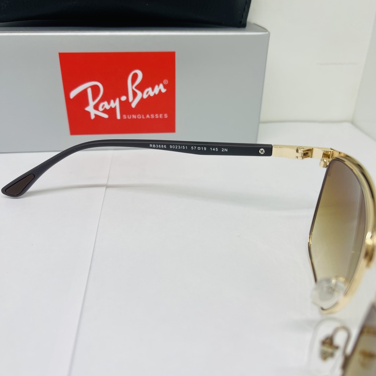 RAYBAN RB-3686 SİYAH ÇERÇEVE KAHVE CAM