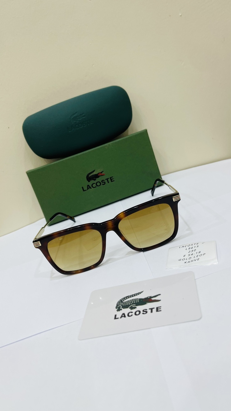 LACOSTE LEOPAR ÇERÇEVE KAHVE ŞEFFAF CAM