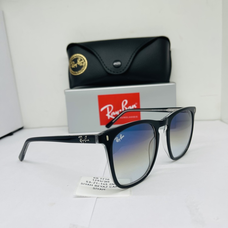 RAYBAN RB-2210 SİYAH ÇERÇEVE ŞEFFAF CAM UNİSEX