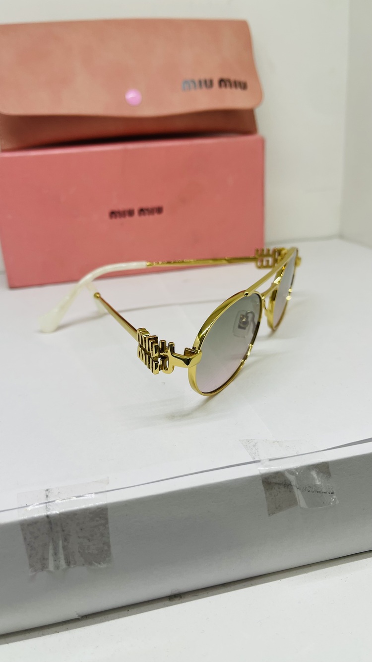 MIU GOLD ÇERÇEVE ŞEFFAF CAM