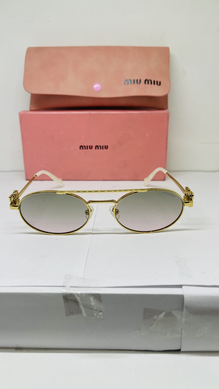 MIU GOLD ÇERÇEVE ŞEFFAF CAM