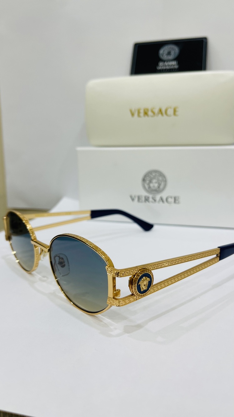VERSACE GOLD ÇERÇEVE SİYAH ŞEFFAF CAM
