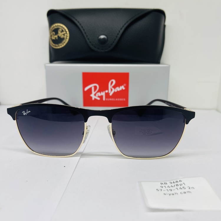 RAYBAN RB-3686 SİYAH ÇERÇEVE SİYAH CAM