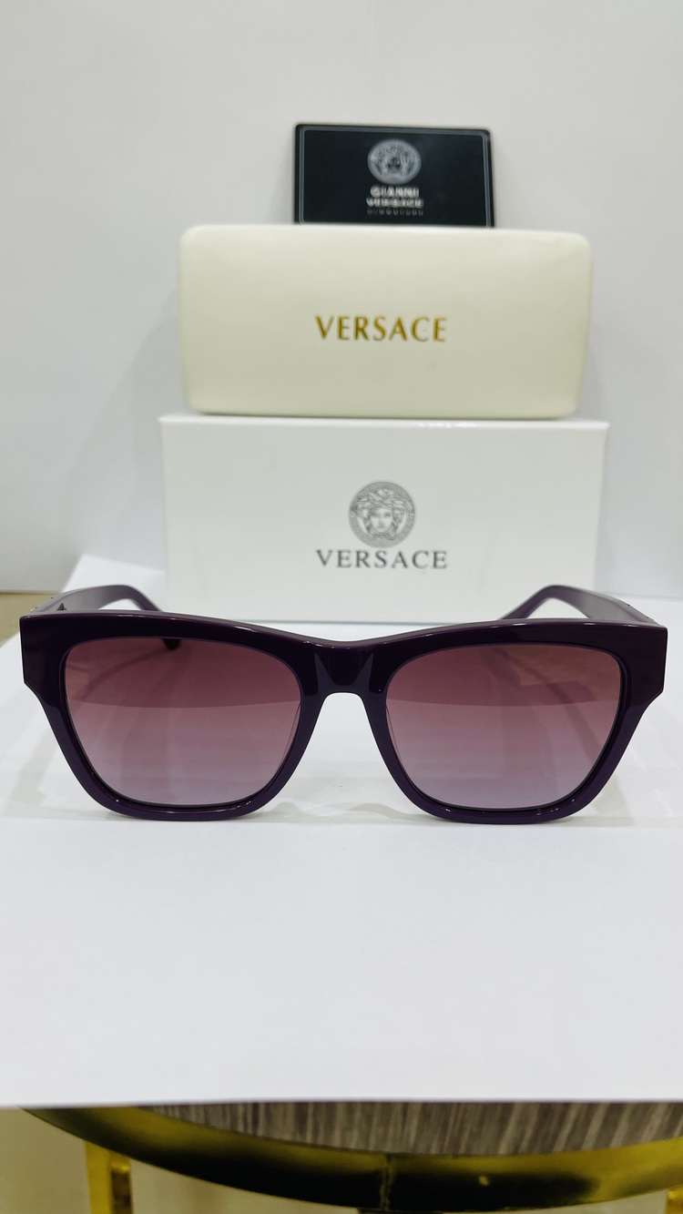 VERSACE BORDO ÇERÇEVE BORDO ŞEFFAF CAM