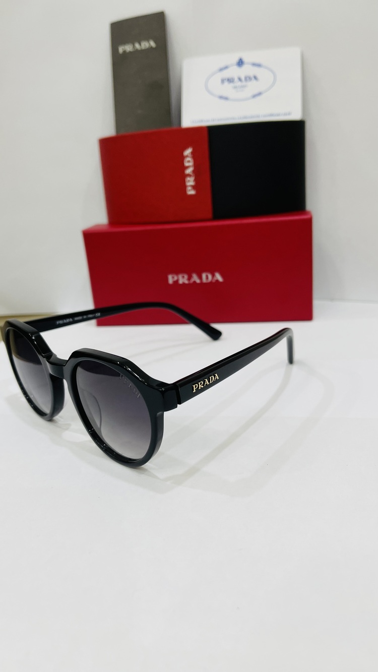 PRADA SİYAH ÇERÇEVE SİYAH ŞEFFAF CAM