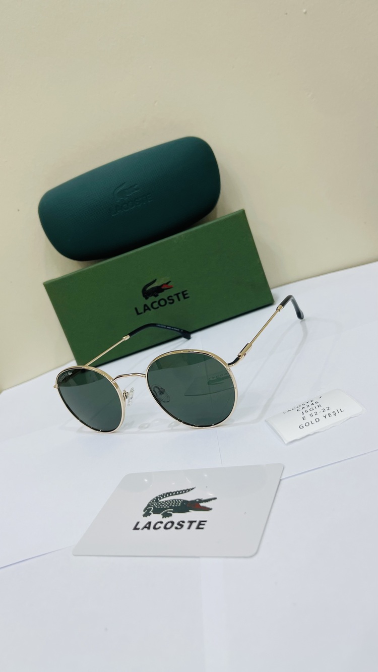 LACOSTE GOLD ÇERÇEVE YEŞİL ŞEFFAF CAM