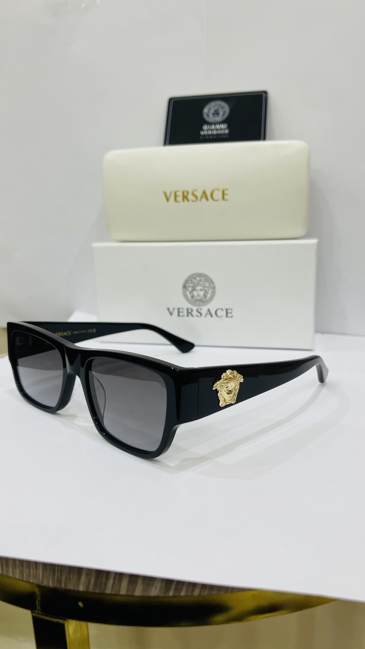 VERSACE SİYAH ÇERÇEVE SİYAH ŞEFFAF CAM