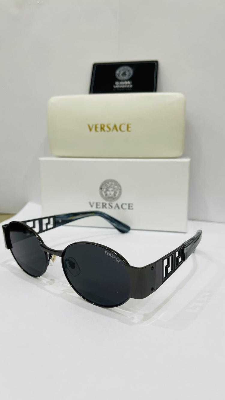 VERSACE SİYAH ÇERÇEVE SİYAH ŞEFFAF CAM
