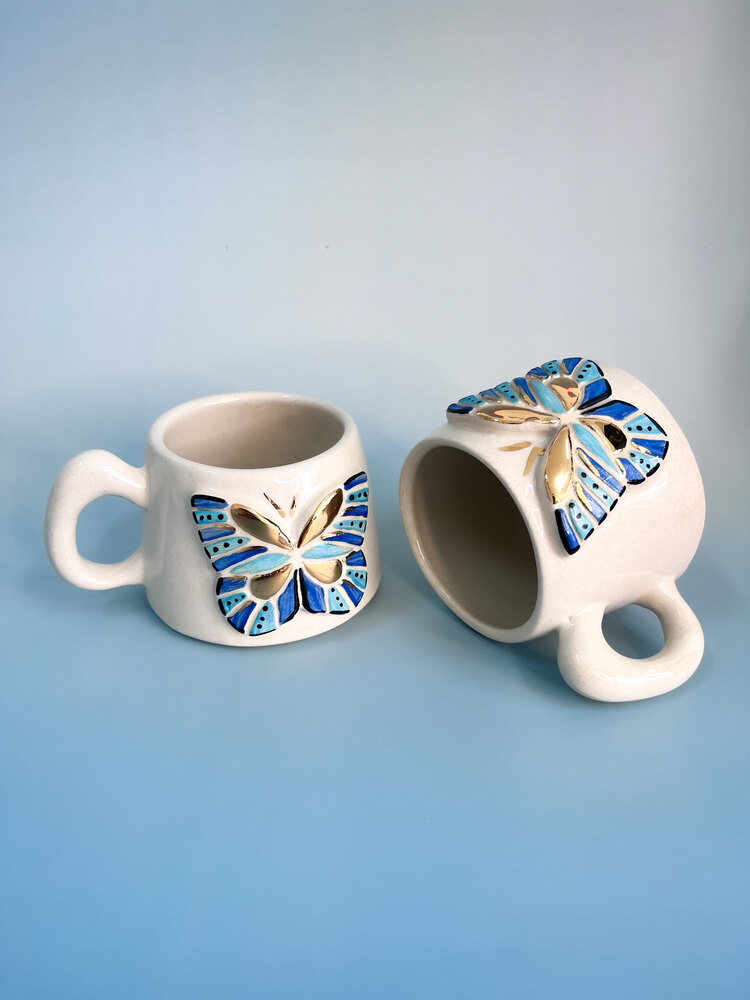 Butterfly Mug / Mavi 