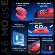 Freewolf A6 Kablosuz Oyuncu Mouse