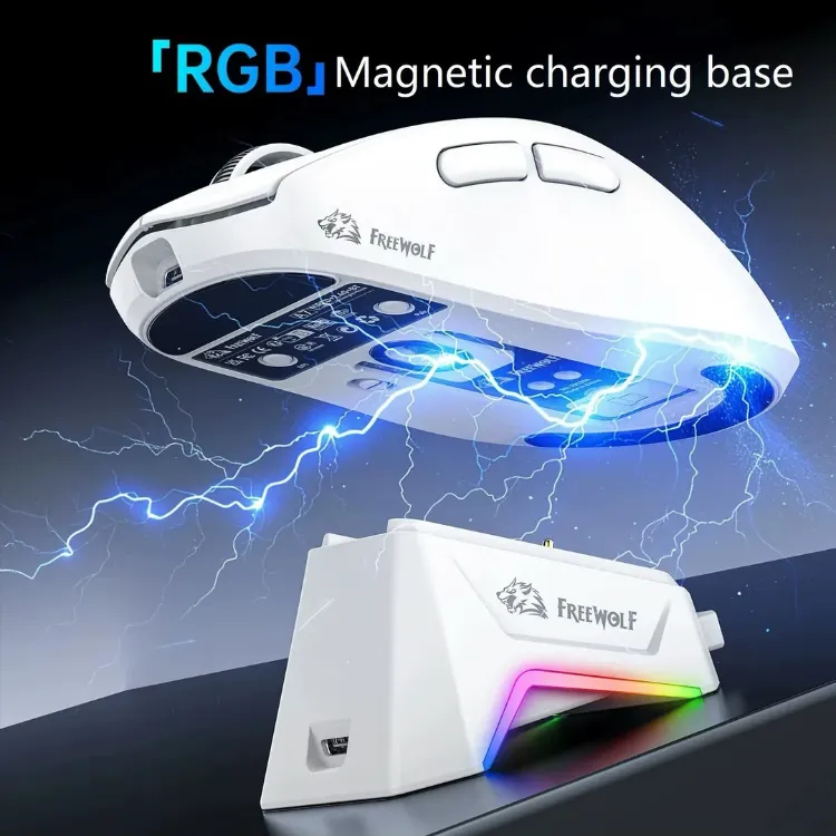 Freewolf A7 Kablosuz Dijtal Ekranlı Oyuncu Mouse