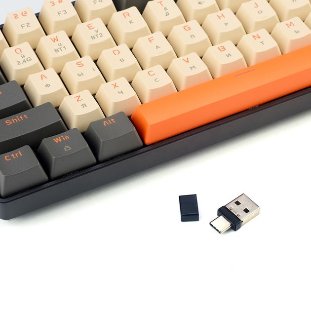 K68 Kablosuz Mekanik Klavye | 68 Tuş | Bluetooth 5.0 + 2.4GHz | Hot-Swap Kırmızı Switch