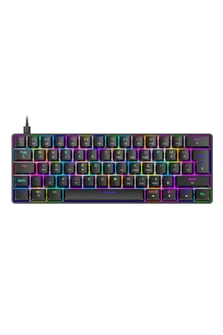 T60 Mekanik Klavye SİYAH Kablolu Gaming Oyuncu Klavyesi ( Red Switch)