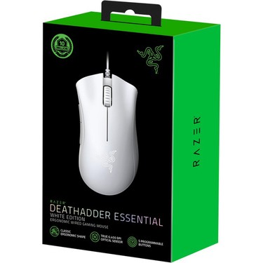RAZER Deathadder Essential Optik Kablolu Beyaz Oyuncu Mouse
