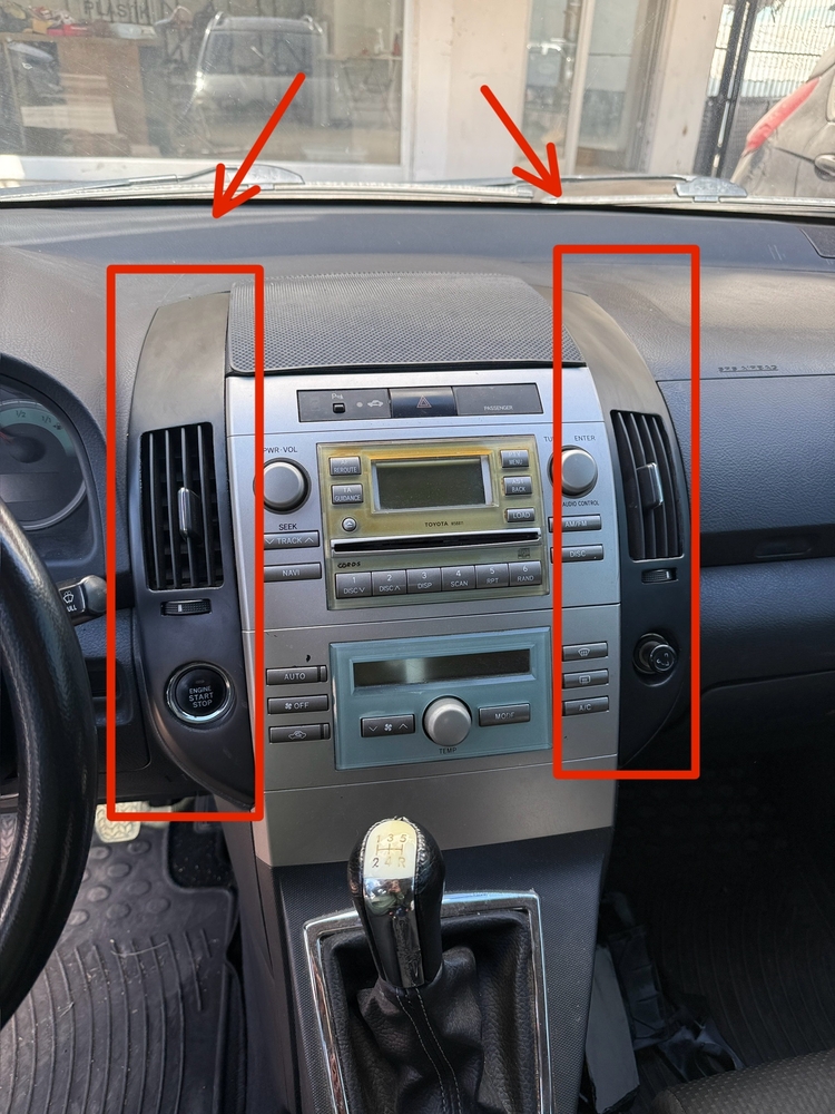Toyota Verso Kalorifer Izgarası Çerçevesi (Adet)