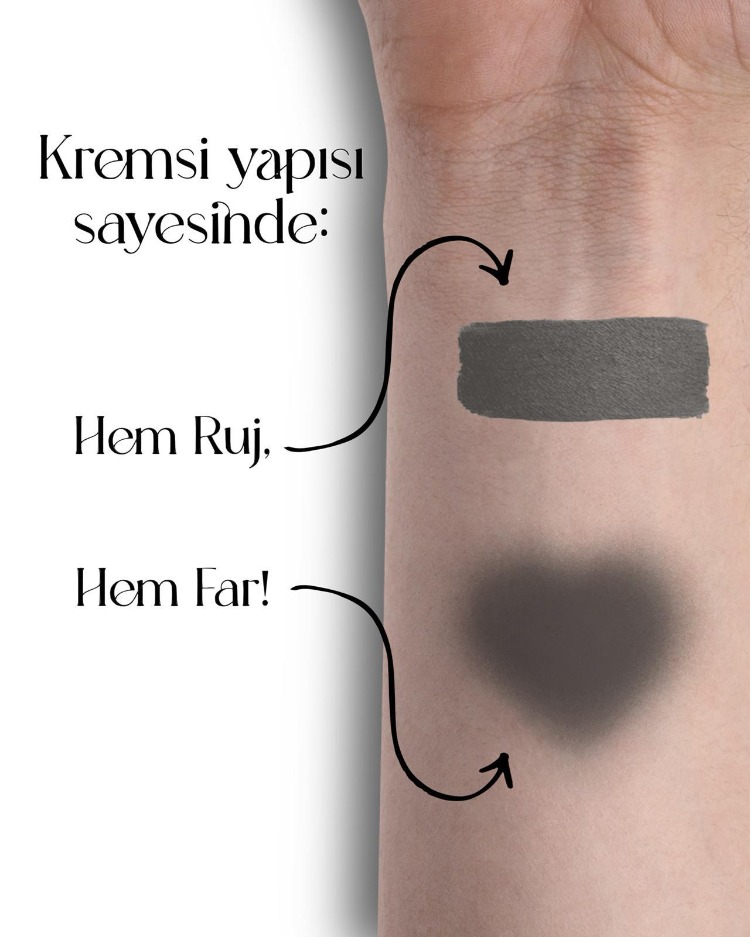 QuartzDuo Gri Likit Mat Ruj & Far 6ml