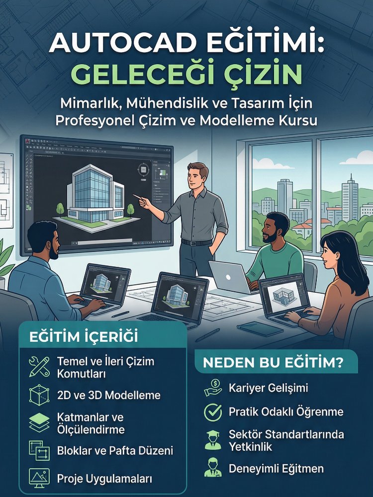 Temelden ileri düzey Online Autocad eğitimi