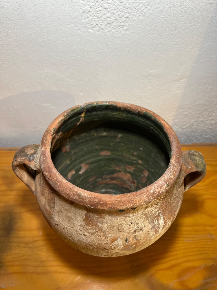 Antik Görünümlü El Yapımı Terracotta Amfora |Otantik Akdeniz Dekoru | Toprak Küp
