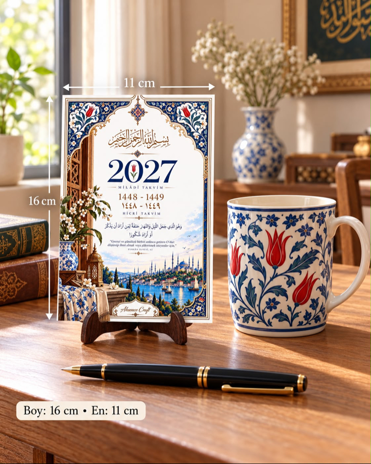 2027 Miladi-Hicri Osmanlıca takvim(ön satış)