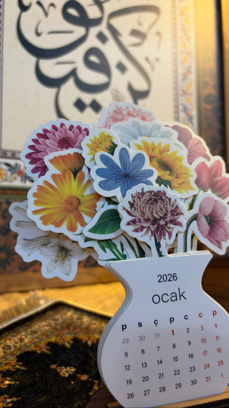 2026 Çiçek Takvim+Çiçekli Stand